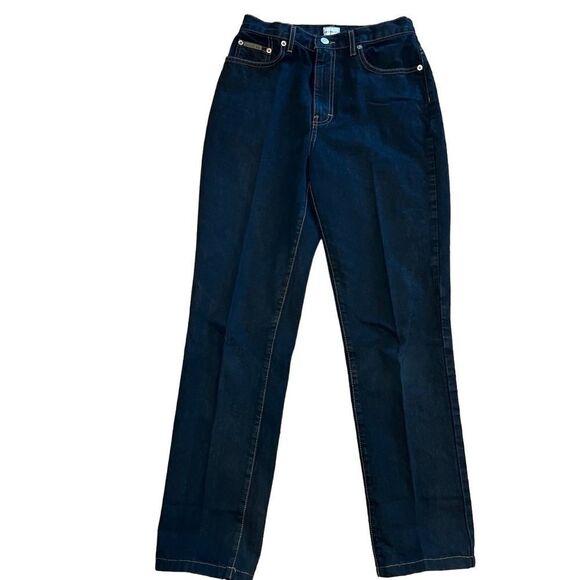 Calvin Klein Black Five Pocket Jeans. Size 6. 32 inch inseam. Great Condition!! - Picture 1 of 11